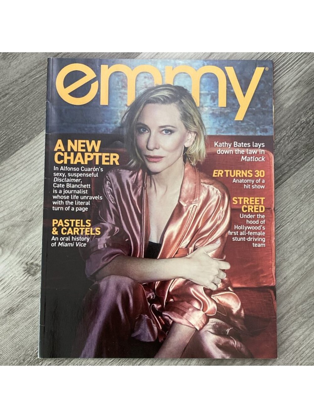 Emmy Magazine Cate Blanchett "Disclaimer" Issue 11 2024 Miami Vice Kathy Bates